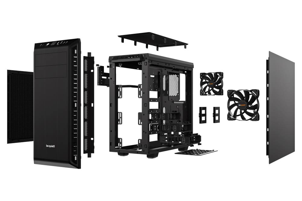 POŠKOZENÝ OBAL - Be quiet! skříň PURE BASE 600 / MidT / bez zdroje / 2xUSB 3.0 / černá